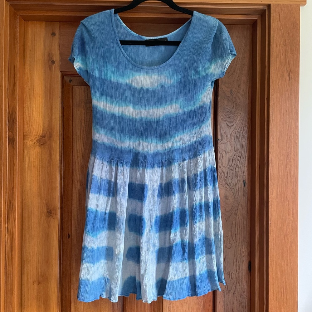 Lindsey Thornburg hand dyed dress indigo